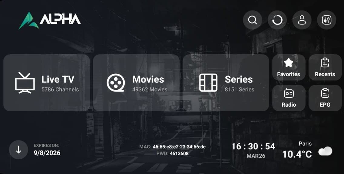 Alpha Media player TV project preview
